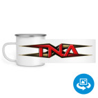 Кружка металлическая белая (круговая запечатка)