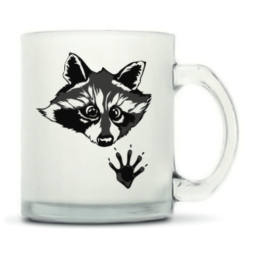 Кружка матовая енот