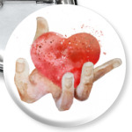 Сердце в руке, heart in hand