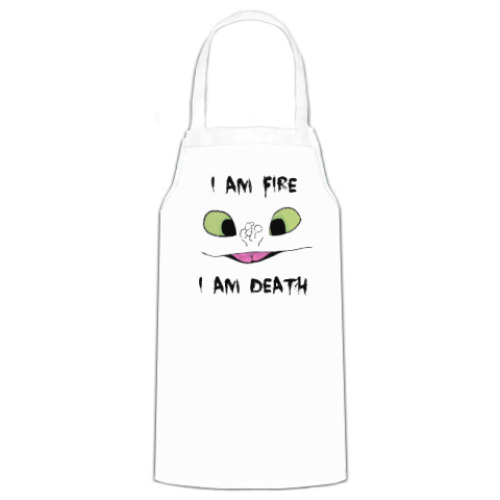 Фартук с принтом I Am Fire I Am Death