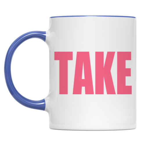 Кружка с принтом TAKE