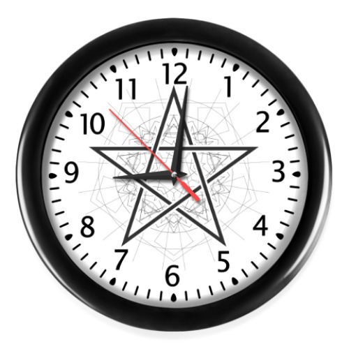 Настенные часы пентаграмма