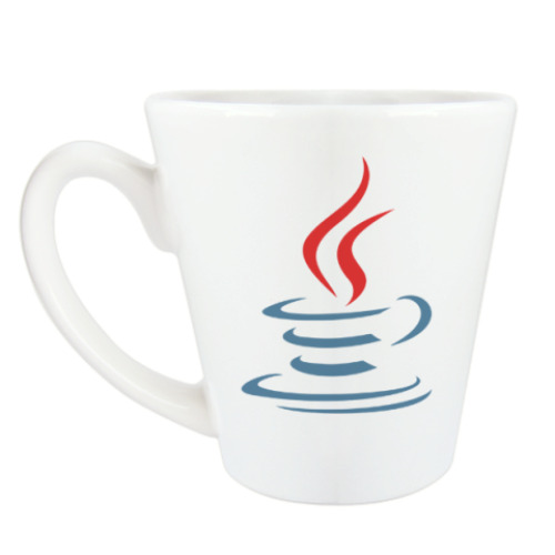Чашка Латте с принтом Java