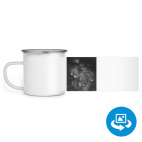 Кружка металлическая белая (круговая запечатка)