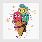 Смешные шарики мороженного