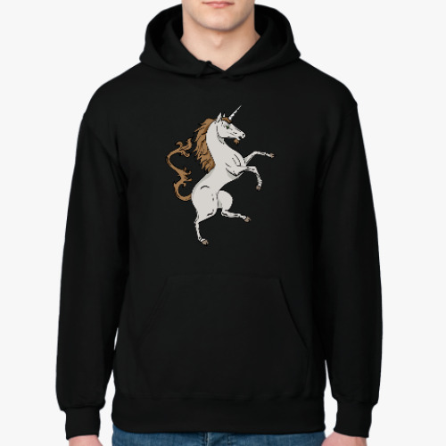 Толстовка худи с принтом Единорог