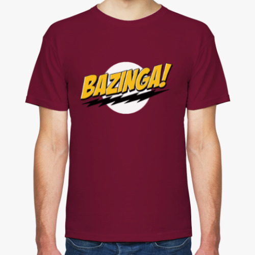 Футболка с принтом Bazinga!