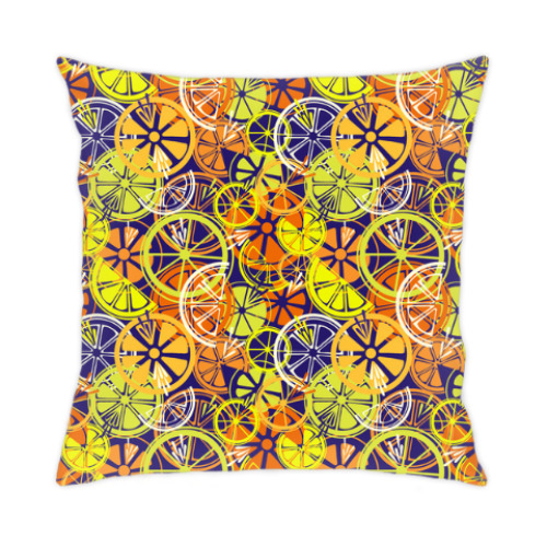 Подушка с принтом Лимонад