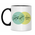 Кружка двухцветная