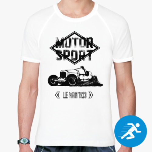 Спортивная футболка с принтом автомобиль