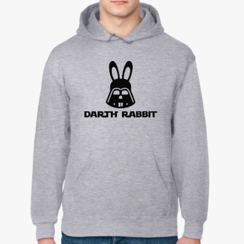 Толстовка худи с принтом Darth Rabbit