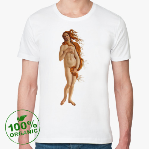 Футболка из органик-хлопка с принтом Венера Боттичелли