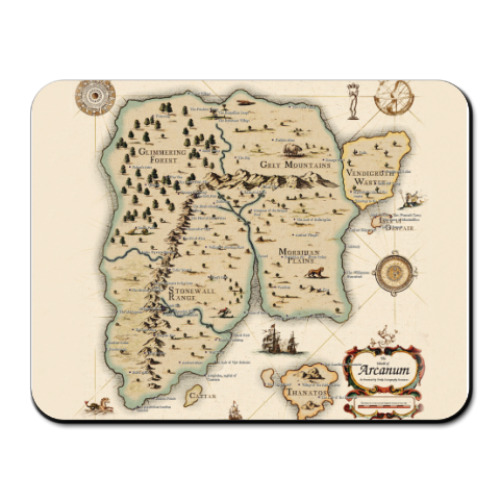 Коврик для мыши  Arcanum map