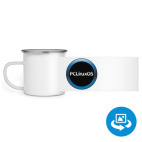 Кружка металлическая белая (круговая запечатка)