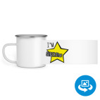 Кружка металлическая белая (круговая запечатка)