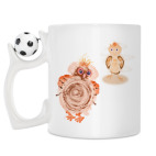 Кружка с футбольным мячиком