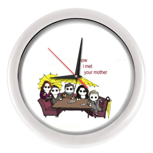 Настенные часы с принтом How I Met Your Mother