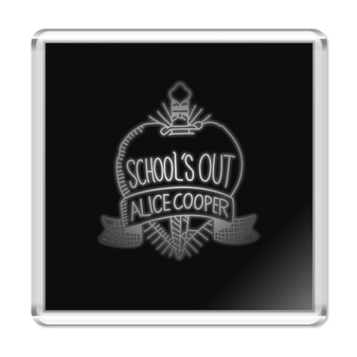Магнит с принтом Alice Cooper