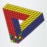 Оптическая иллюзия «Кубик Рубика»