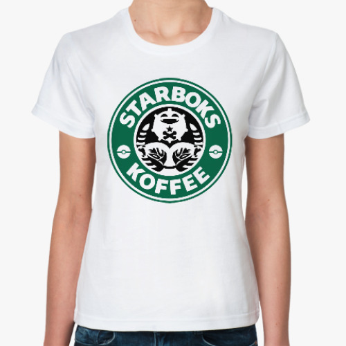 Классическая футболка с принтом Покемон