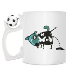 Кружка с футбольным мячиком