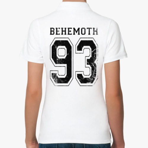Женская рубашка поло (печать) Behemoth 93 legion