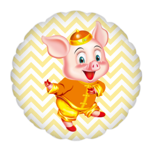 Подушка с принтом Символ Года