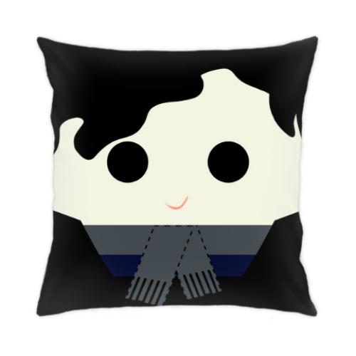 Подушка с принтом Sherlock