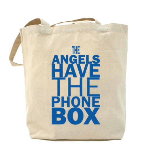Сумка шоппер с принтом The Angels have the phone box