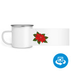 Кружка металлическая белая (круговая запечатка)