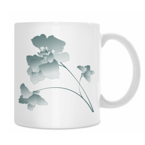 Кружка с принтом Букетик