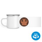 Кружка металлическая белая (круговая запечатка)