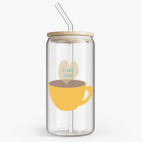 Банка с бамбуковой крышкой