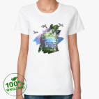 Женская футболка органик