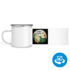 Кружка металлическая белая (круговая запечатка)