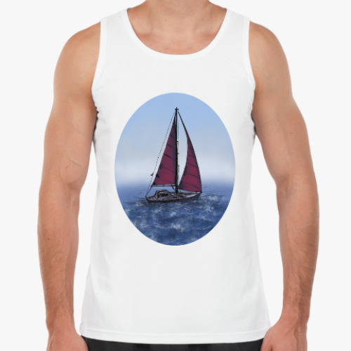 Майка с принтом Sail Away