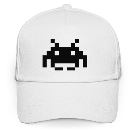 Кепка бейсболка с принтом Space invaders