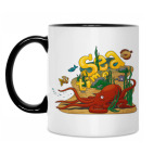 Кружка двухцветная