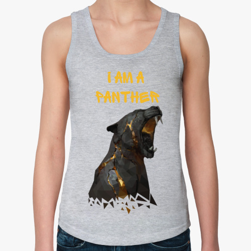 Женская майка I am a panther (я пантера)