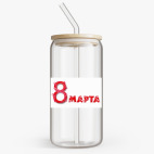 Банка с бамбуковой крышкой