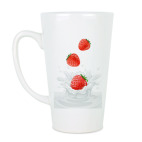 Молоко с клубникой