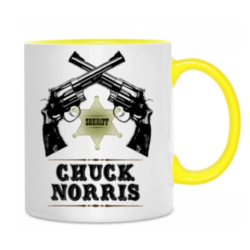 Кружка с принтом Чак Норрис