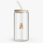 Банка с бамбуковой крышкой