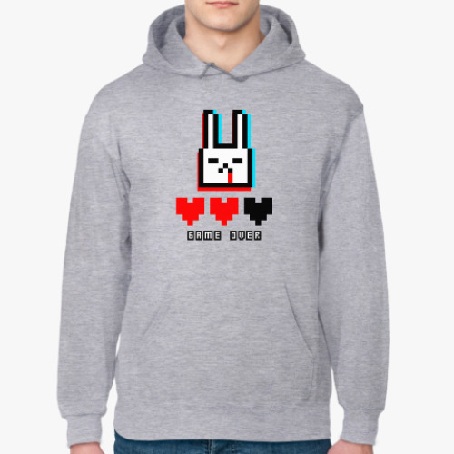 Толстовка худи с принтом game over