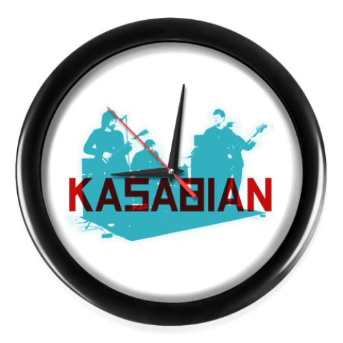 Настенные часы с принтом Kasabian