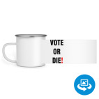 Кружка металлическая белая (круговая запечатка)