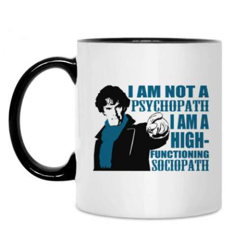 Кружка с принтом Sherlock