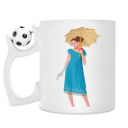 Кружка с футбольным мячиком