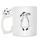 Кружка с футбольным мячиком