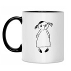 Кружка двухцветная